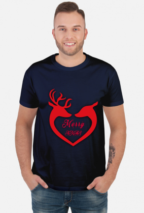 Wesołych Świąt Renifery T-shirt