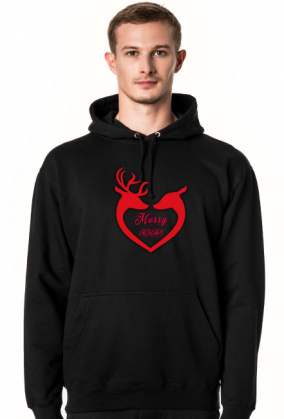 Wesołych Świąt Renifery Hoodie