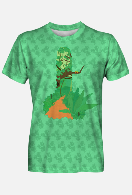 Koszulka z lasem tropikalnym