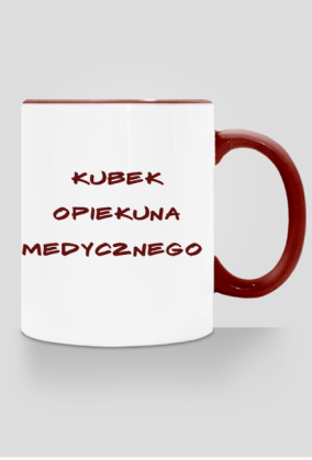 Kubek Opiekuna Medycznego - czerwony