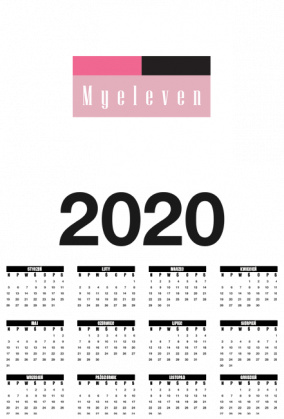 kalendarz 2020 Myeleven