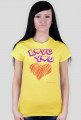 T-shirt LOVE YOU - dedykacja Olcia