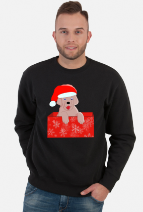Świąteczna bluza męska|Szczeniak