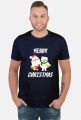 Koszulka Pijany Mikołaj i Misiu z piwem ,,Merry Christmas"