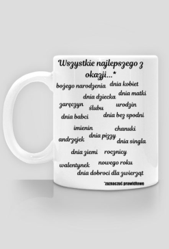 Kubek na każdą okazję (dla niej)