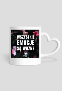 EMOCJE - kubek z sercem