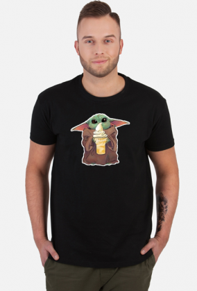 Baby Yoda Ice Cream Star Wars - męski tshirt