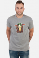 Baby Yoda Ice Cream Star Wars - męski tshirt