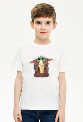 Baby Yoda Ice Cream Star Wars - dziecko tshirt