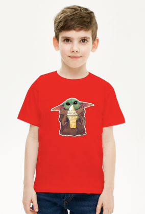 Baby Yoda Ice Cream Star Wars - dziecko tshirt