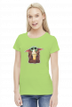 Baby Yoda Ice Cream Star Wars - damski tshirt