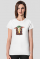 Baby Yoda Ice Cream Star Wars - damski tshirt