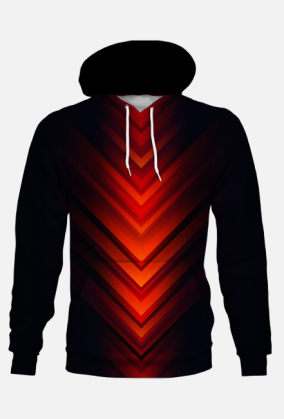 Abstract bluza z kapturem 02