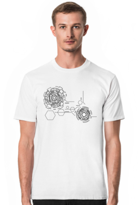 Abstract T-Shirt Męski 03 BLK