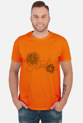 Abstract T-Shirt Męski 03 BLK