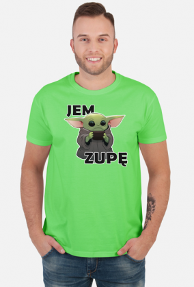 Baby Yoda Mandalorian Jem Zupę - męska