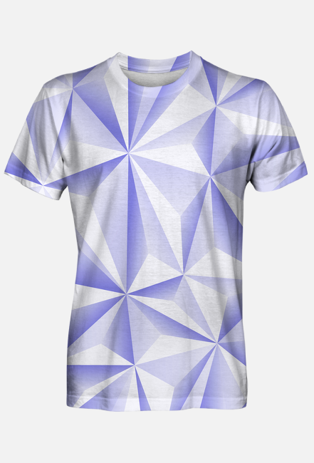 Abstract T-Shirt Męski Blue 05
