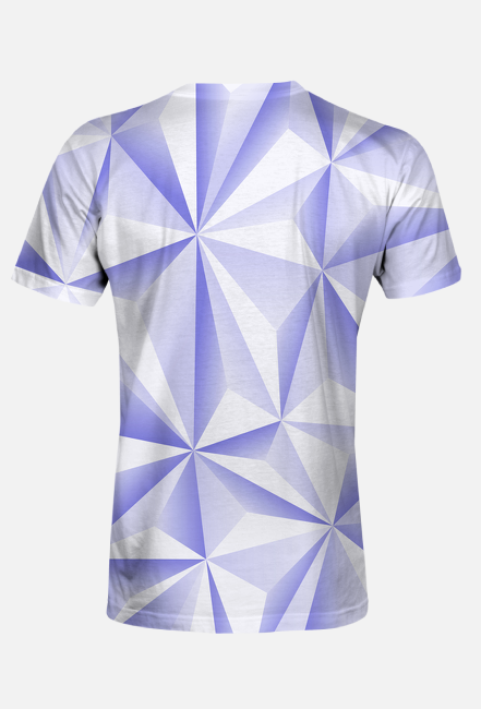 Abstract T-Shirt Męski Blue 05