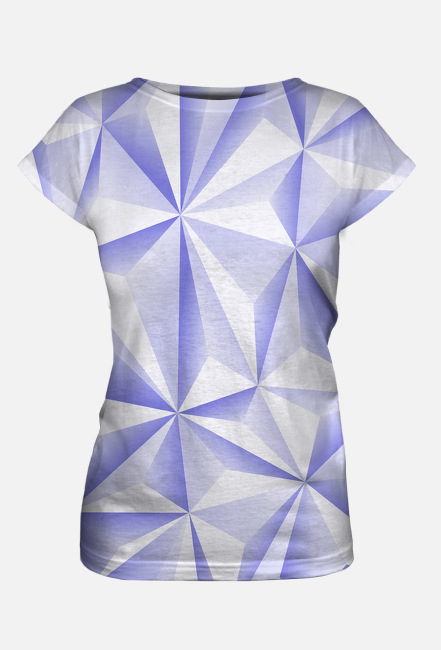 Abstract T-Shirt Damski Blue 05