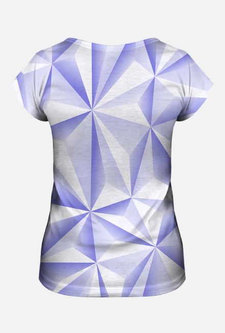 Abstract T-Shirt Damski Blue 05