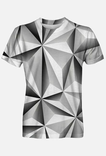 Abstract T-Shirt Męski Black 05