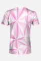 Abstract T-Shirt Męski Pink 05