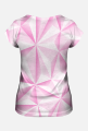 Abstract T-Shirt Damski Pink 05