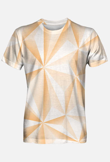 Abstract T-Shirt Męski Orange 05