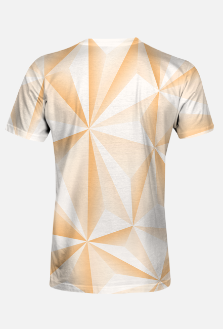 Abstract T-Shirt Męski Orange 05