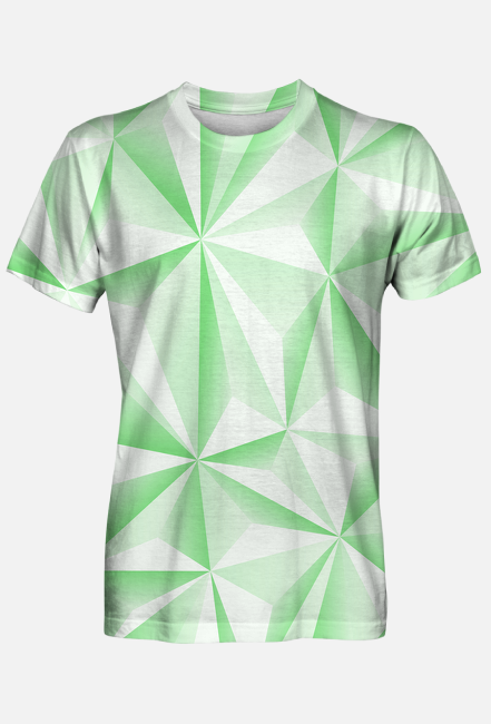 Abstract T-Shirt Męski Green 05