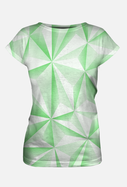 Abstract T-Shirt Damski Green 05