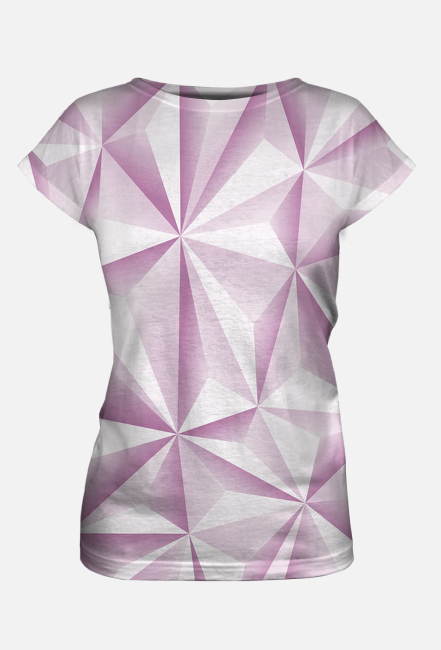 Abstract T-Shirt Damski Purple 05