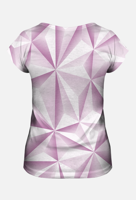 Abstract T-Shirt Damski Purple 05