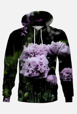 Bluza z nadrukiem Fioletowe kwiaty