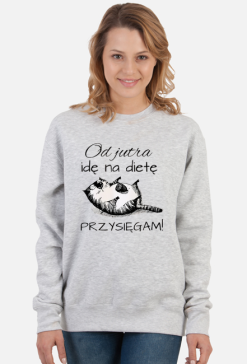 Bluza damska- Od jutra idę na dietę