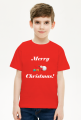 Koszulka świąteczna dziecięca "Merry Christmas" Mikołaj z prezentami