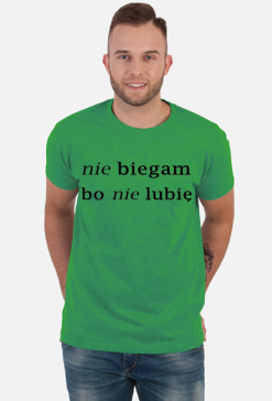 Koszulka męska NIE BIEGAM