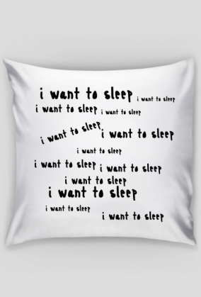 i want to sleep
