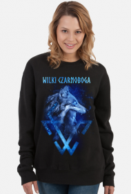 Wilki Czarnoboga bluza żeńska napis