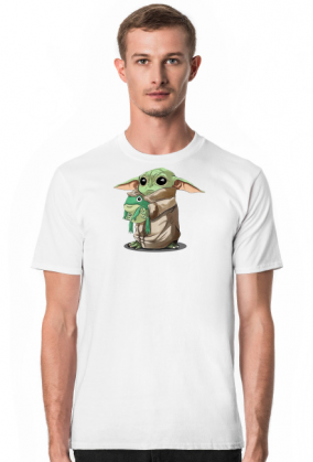 Baby Yoda with Frog Żaba