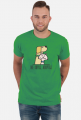 Nie kupuj, adoptuj / męski t-shirt / jasny