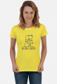 Nie kupuj, adoptuj / damski t-shirt / jasny
