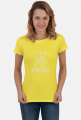 Nie kupuj, adoptuj / damski t-shirt / ciemny