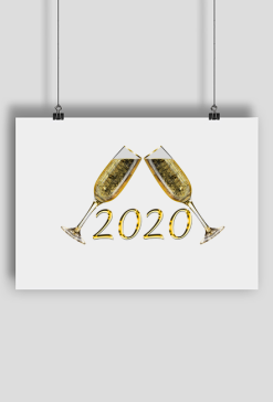 Nowy Rok 2020 kieliszki