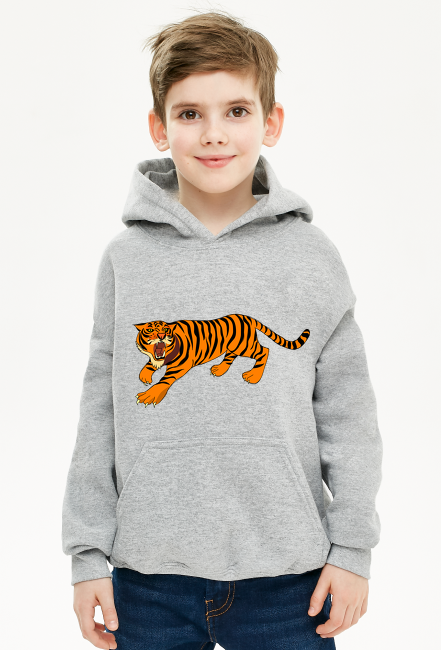 bluza z kapturem dla chłopaka tygrys