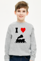 Bluza dziecięca "I love pociąg"