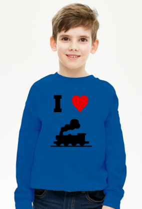 Bluza dziecięca "I love pociąg"