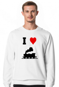 Bluza męska "I love pociąg"