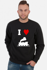 Bluza męska "I love pociąg"
