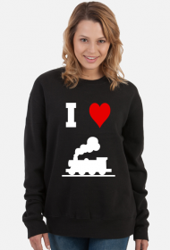 Bluza damska "I love pociąg"